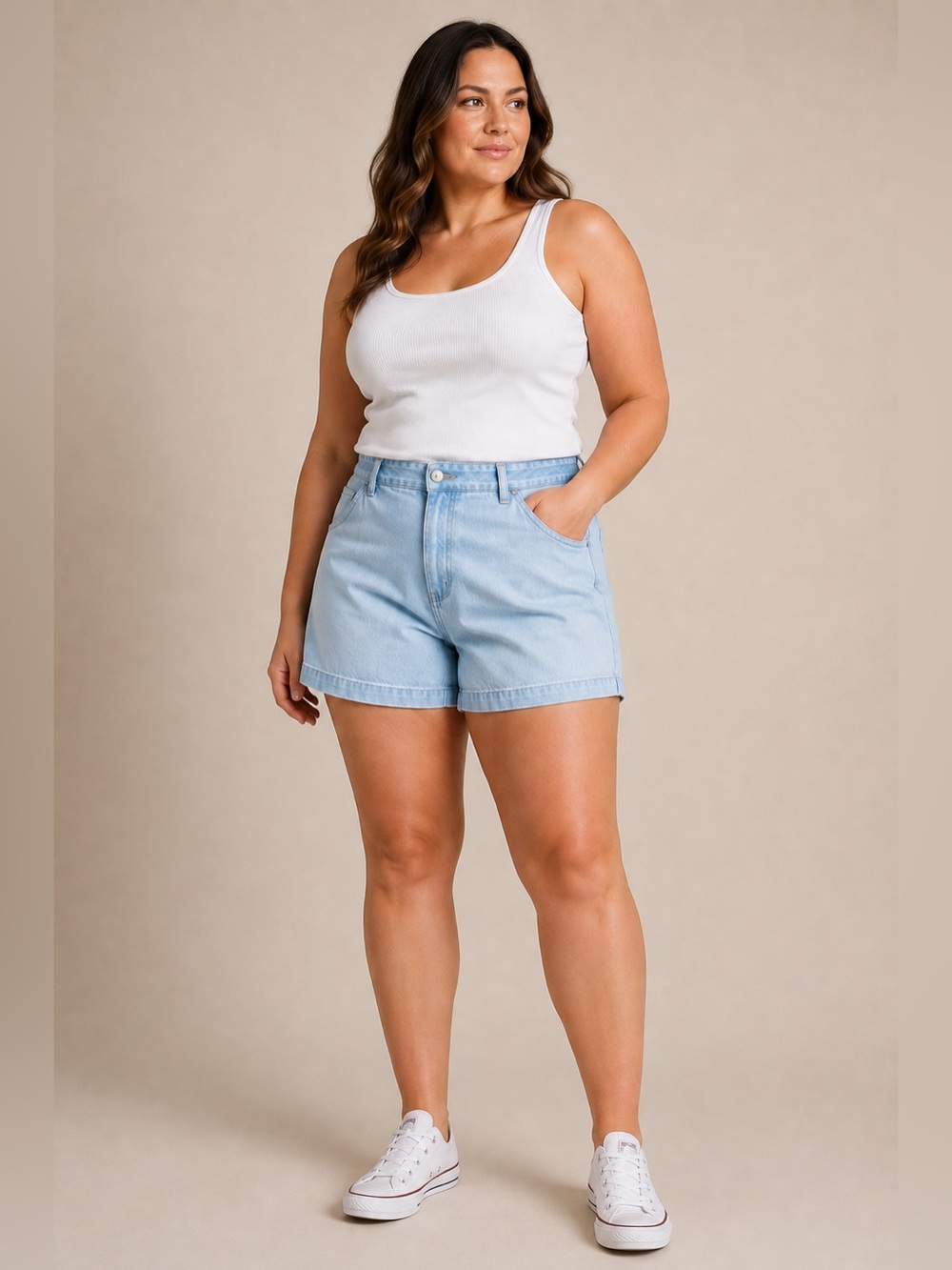 Canyon River Blues Women’s Denim Bermuda Shorts Size 16 Light Wash Stretch